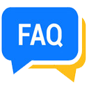 Word FAQ in a blue chat bubble